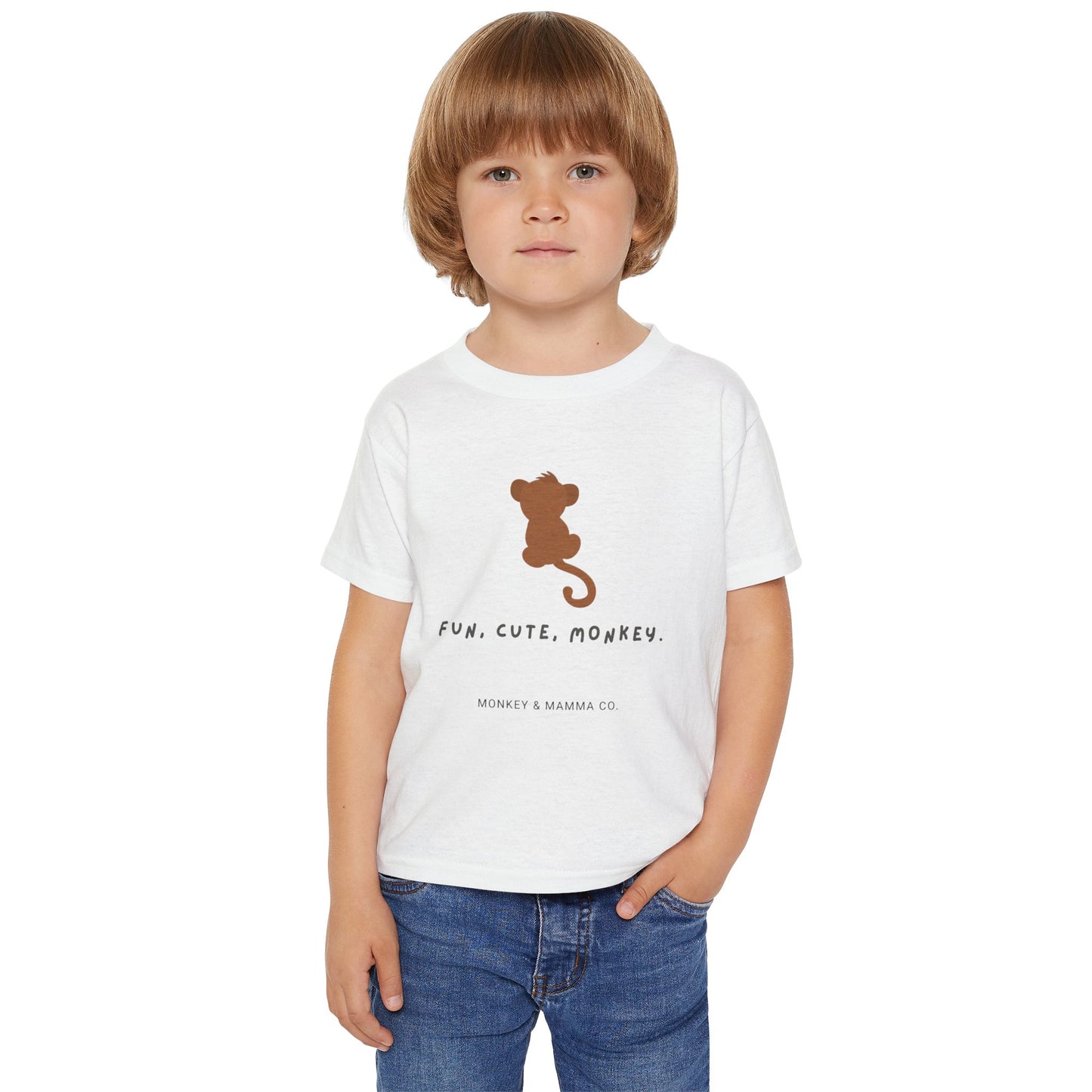 Fun Cute Monkey Toddler T-Shirt - Adorable Cotton Tee for Kids