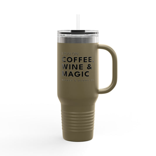 Coffee, Wine & Magic Insulated Travel Mug - 40oz