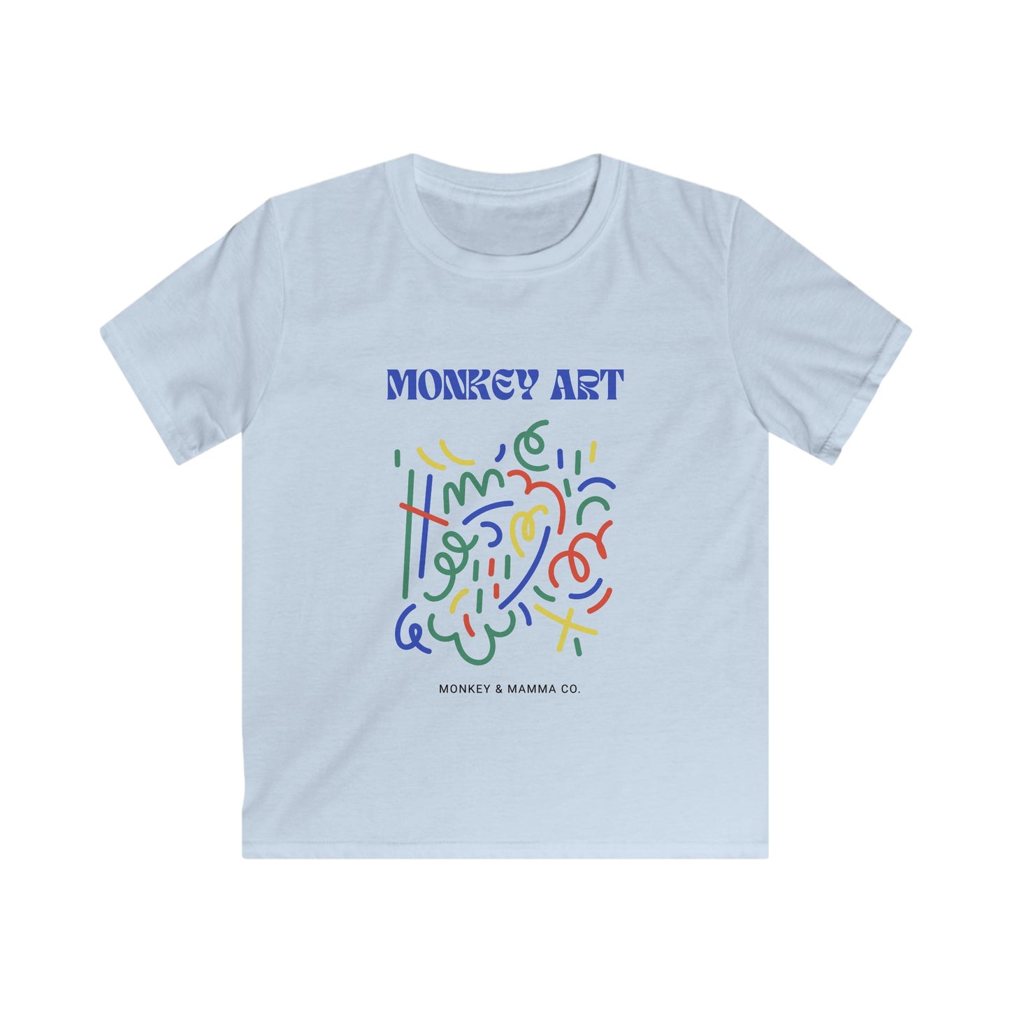 Monkey Art Tee for Youngster