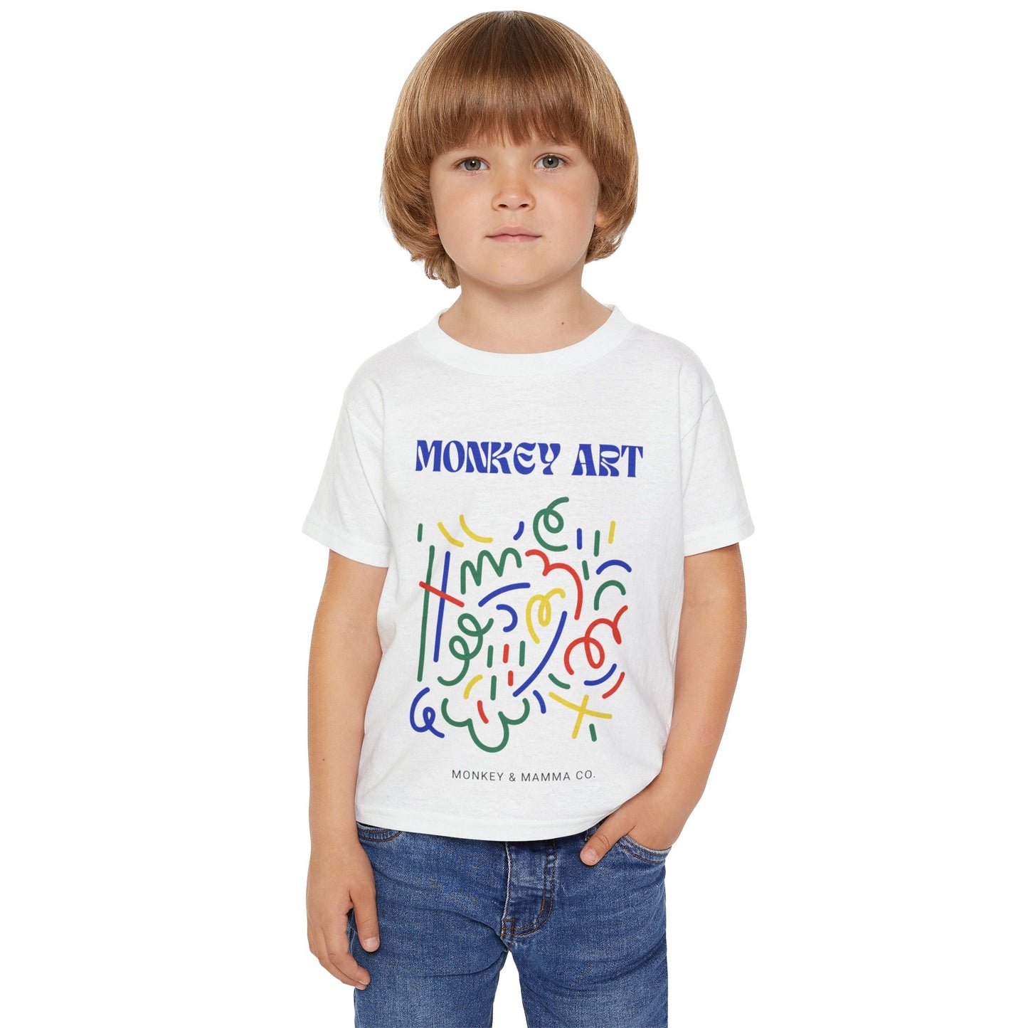Monkey Art Toddler T-Shirt