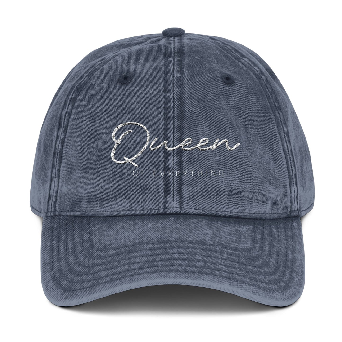 Vintage Queen Embroidered Cap