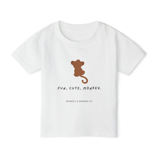 Fun Cute Monkey Toddler T-Shirt - Adorable Cotton Tee for Kids