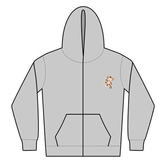 Monkey Love Zipped Hoodie