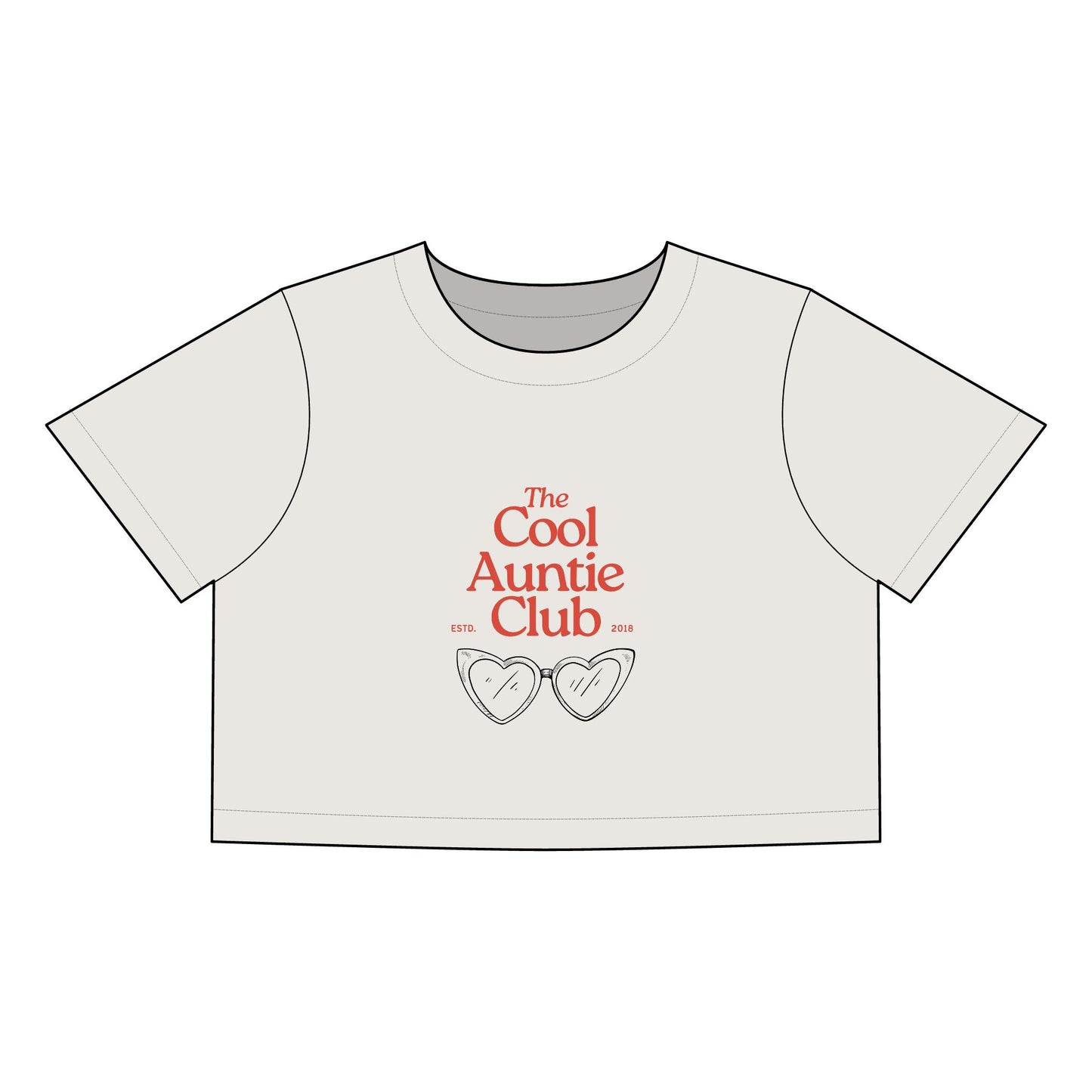 Cool Auntie Club Crop Tee