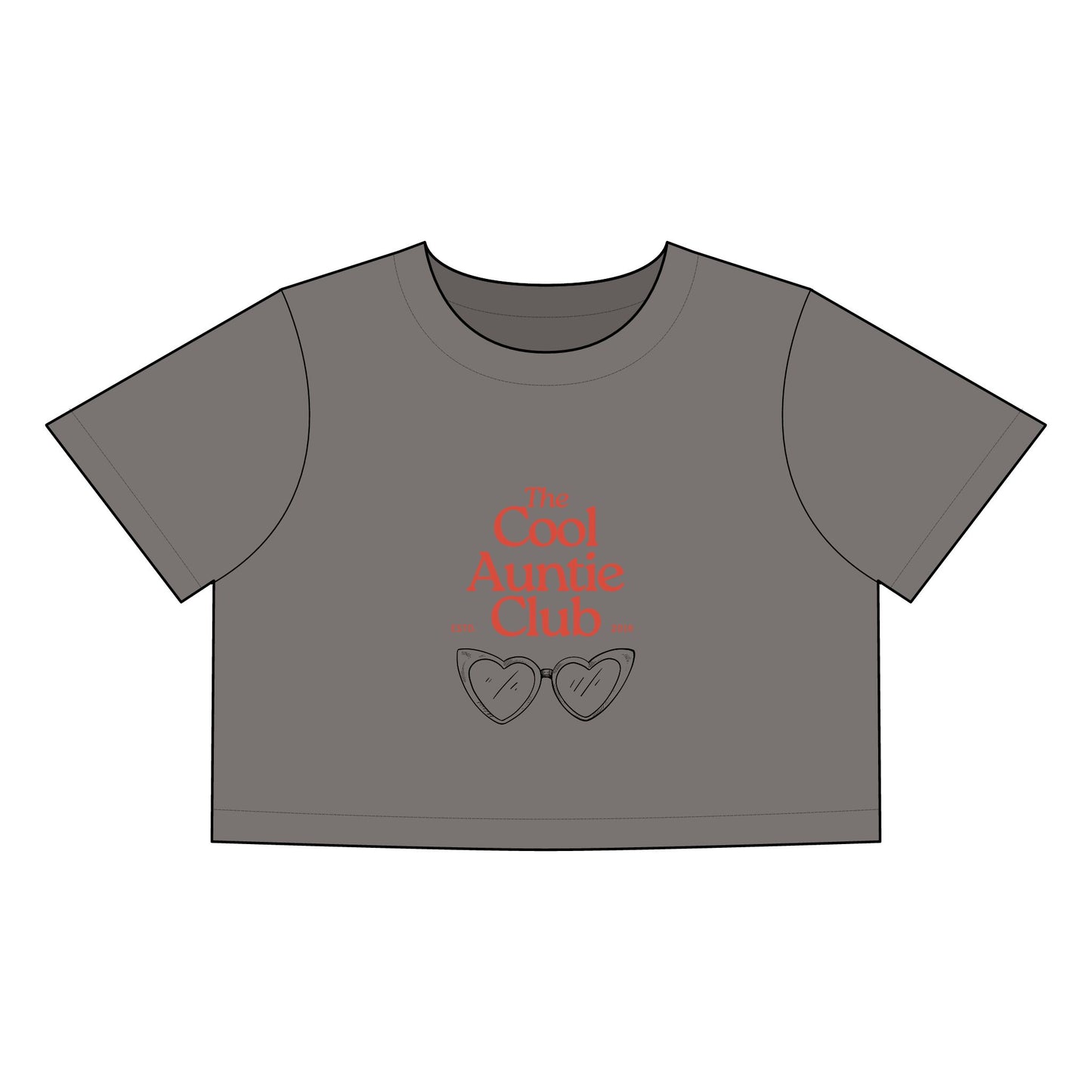 Cool Auntie Club Crop Tee