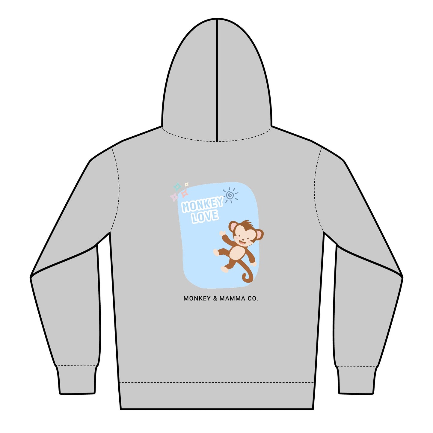 Monkey Love Zipped Hoodie